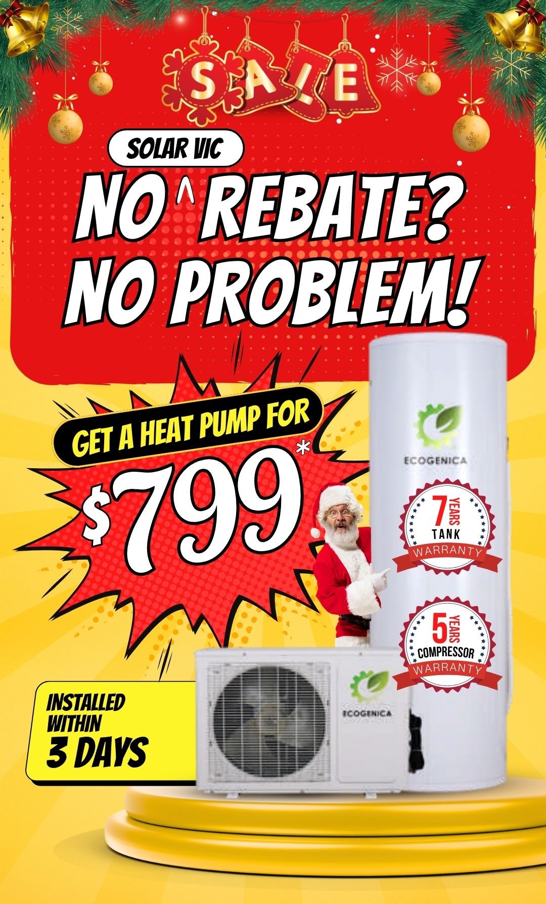 SSA Heatpump Christmas Deal